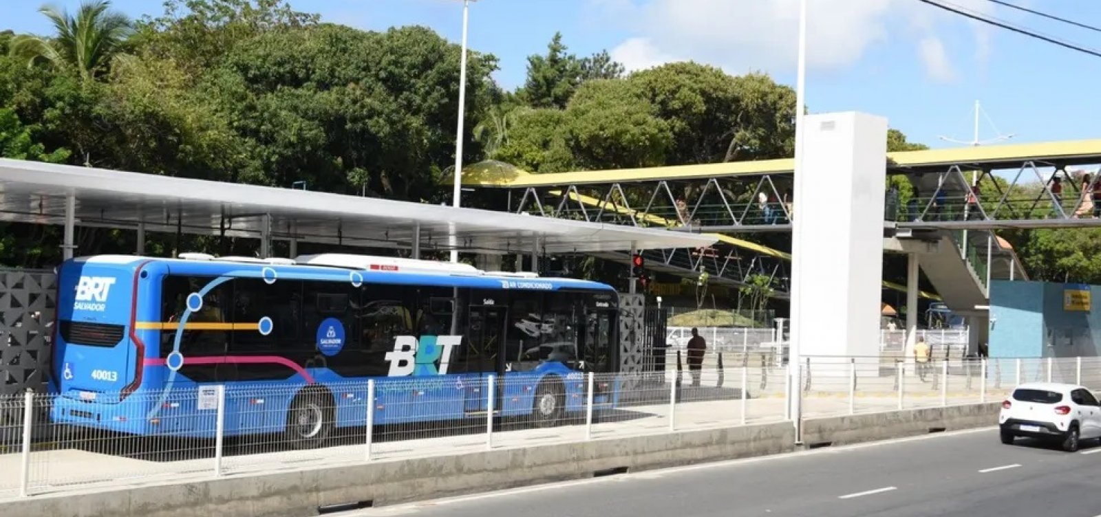 Novo trecho do BRT em Salvador. Foto: divulgação
