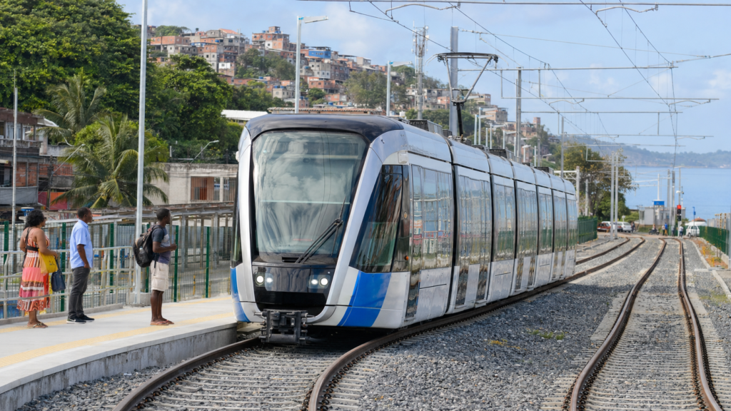 Viagem no novo VLT de Salvador dura cerca de 12 minutos entre Calçada e Lobato
