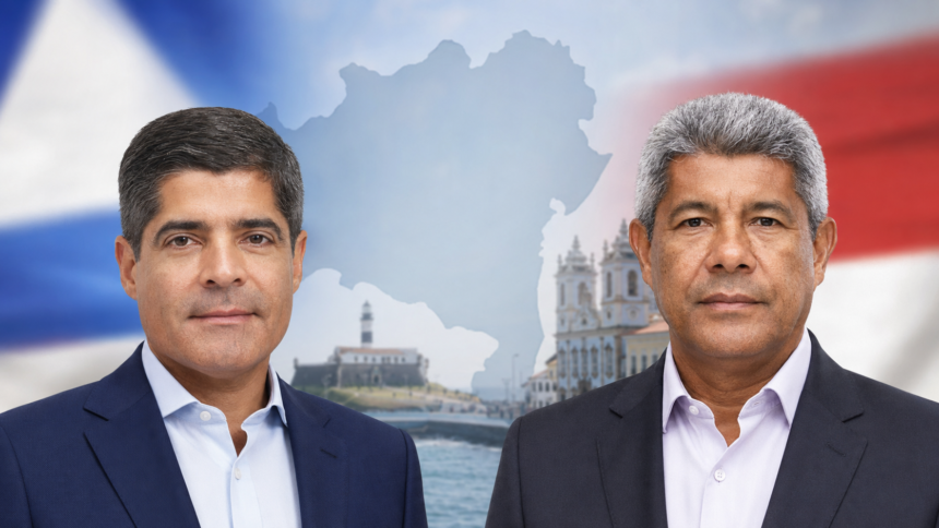 Pesquisa para o governo da Bahia mostra ACM Neto com 49,2% e Jerônimo com 37,5%